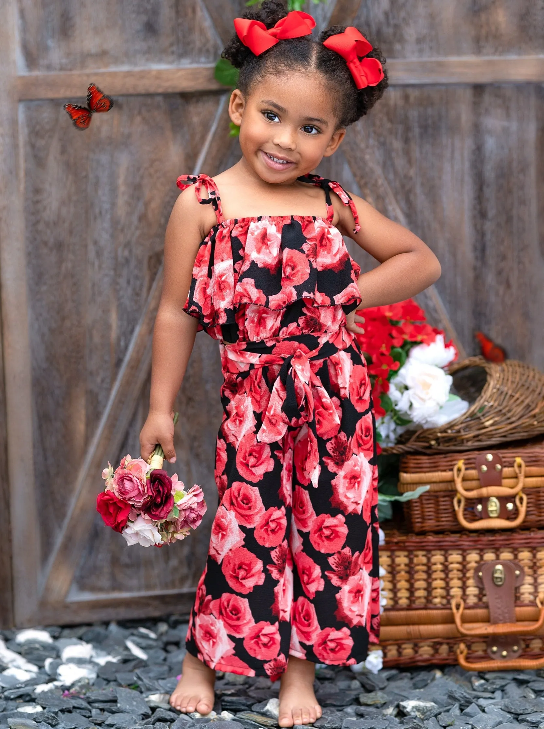 Hurray Bouquet Wide Leg Pants Set