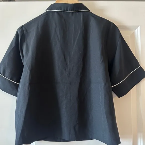Jason Wu  Black Satin Pajama Set