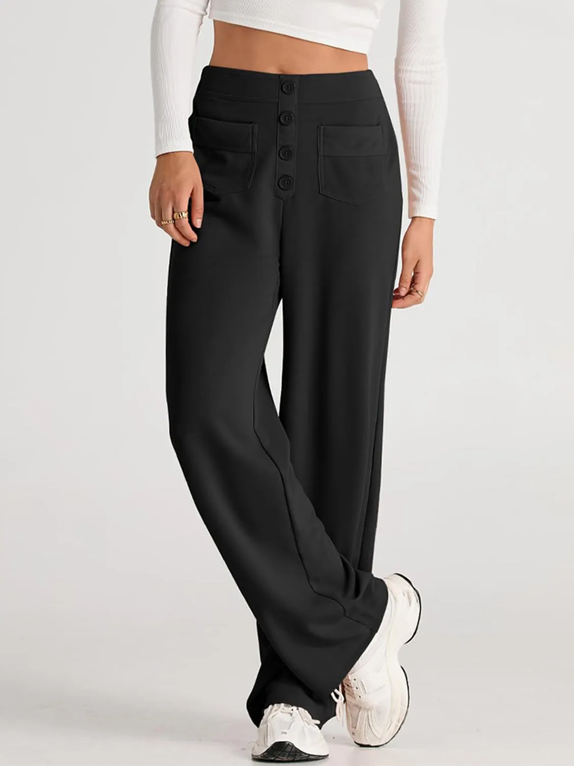 Proactive High Waist Wide Leg Pants