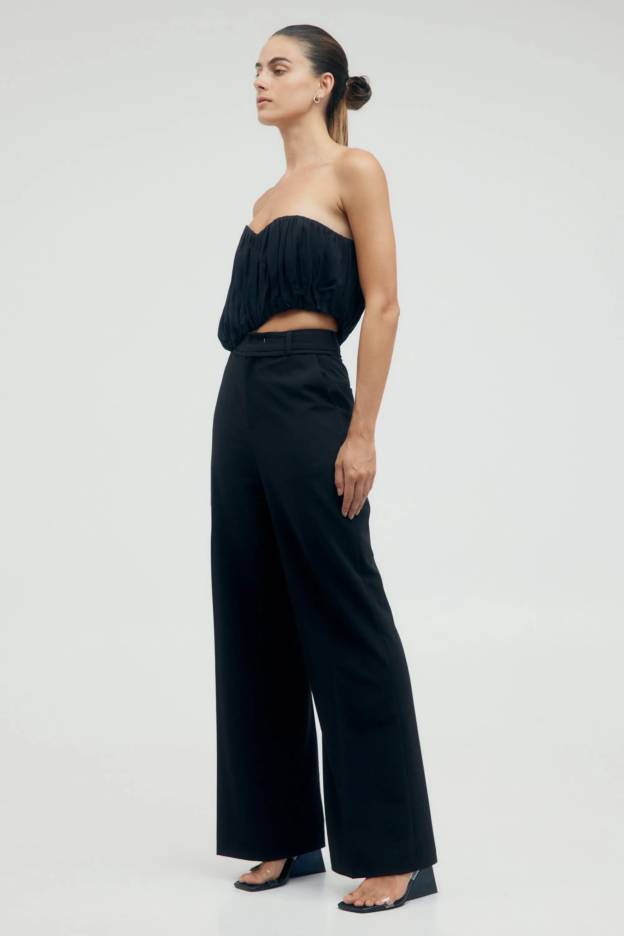 PROTOCOL TAILORED TROUSERS | RAVEN