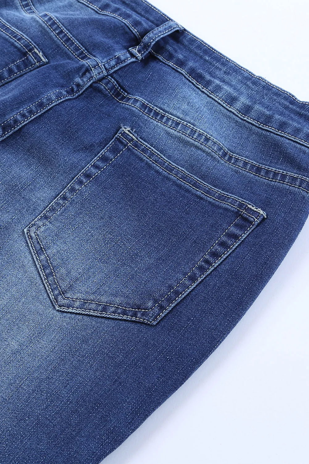 Western Pattern High Waist Rise Flare Jeans